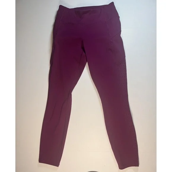 Athleta Leggings Womens Extra Small Laser Cut Perforated Activewear Gym XS - Picture 2 of 9